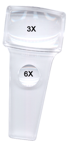 Image of 3X 6X Acrylic Hand Lens