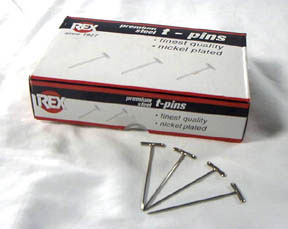 Image of T-shape Dissecting Pins - 1/2 lbs. Box