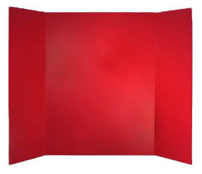 Image of Red Corrugated Presentation Boards (24/ case)