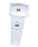 Thumbnail of 3X 6X Acrylic Hand Lens | Click to see enlarged image