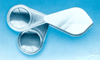Thumbnail of 5x Acrylic 2-Lens Loupe | Click to see enlarged image